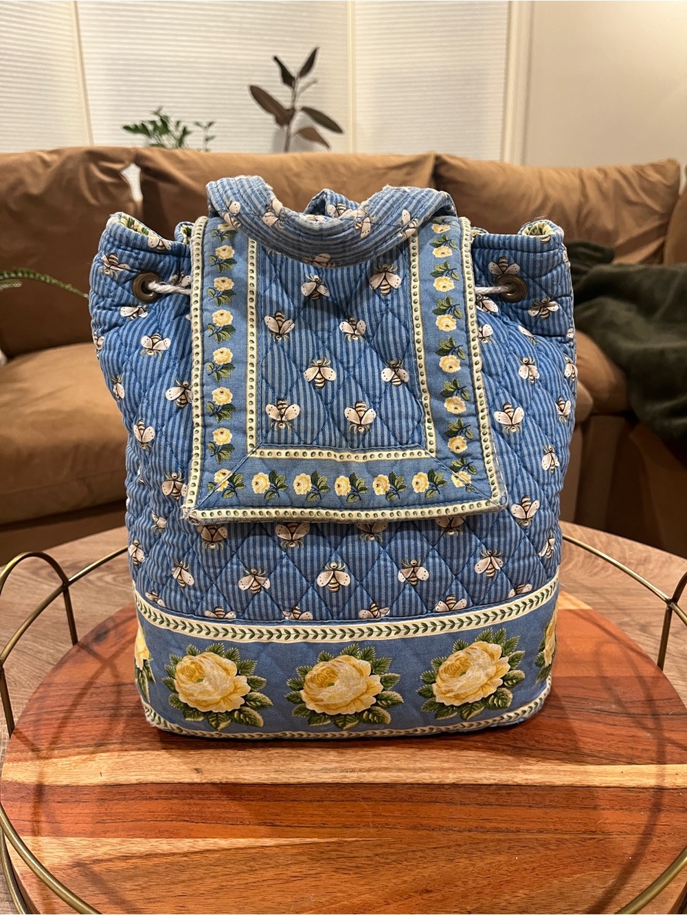 Vera Bradley Bees drawstring Backpack